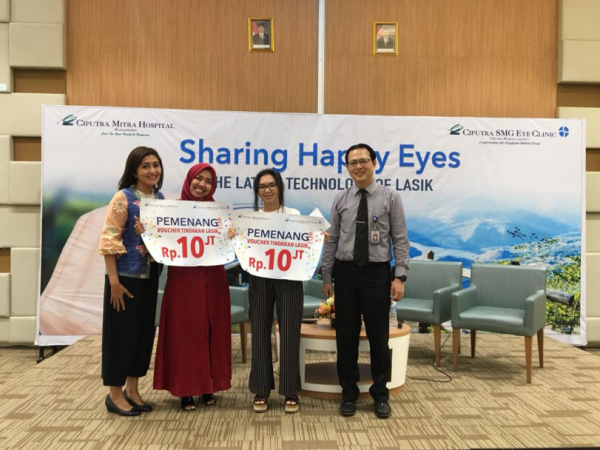 Pemenang Doorprize potongan harga khusus untuk tindakan lasik