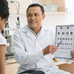 Doctor,Pointing,At,Eye,Chart